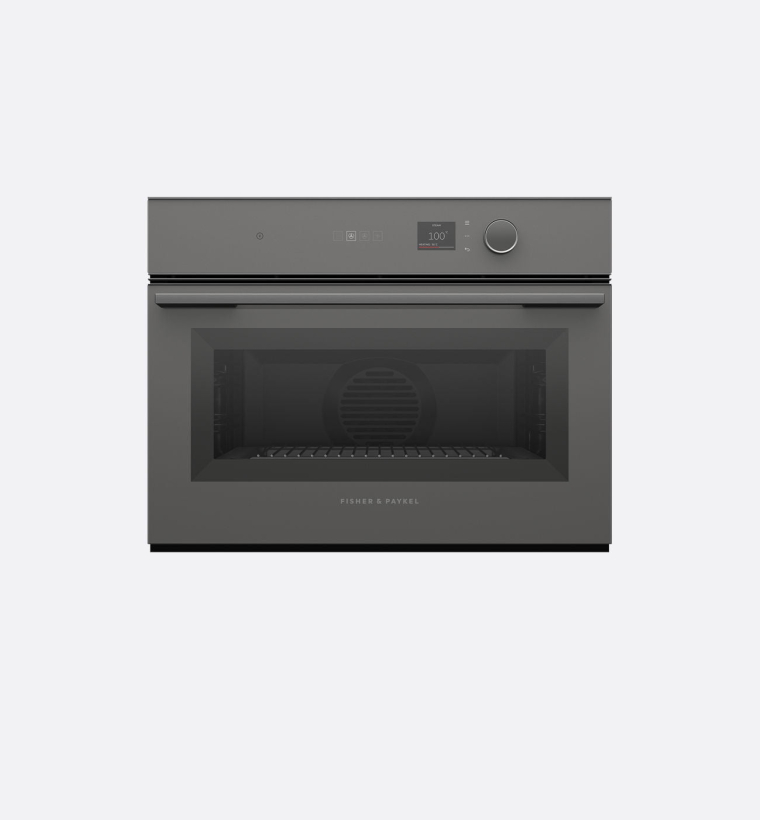 Fisher & Paykel OS60NMLG1 60cm Grey Glass Combination Steam Oven