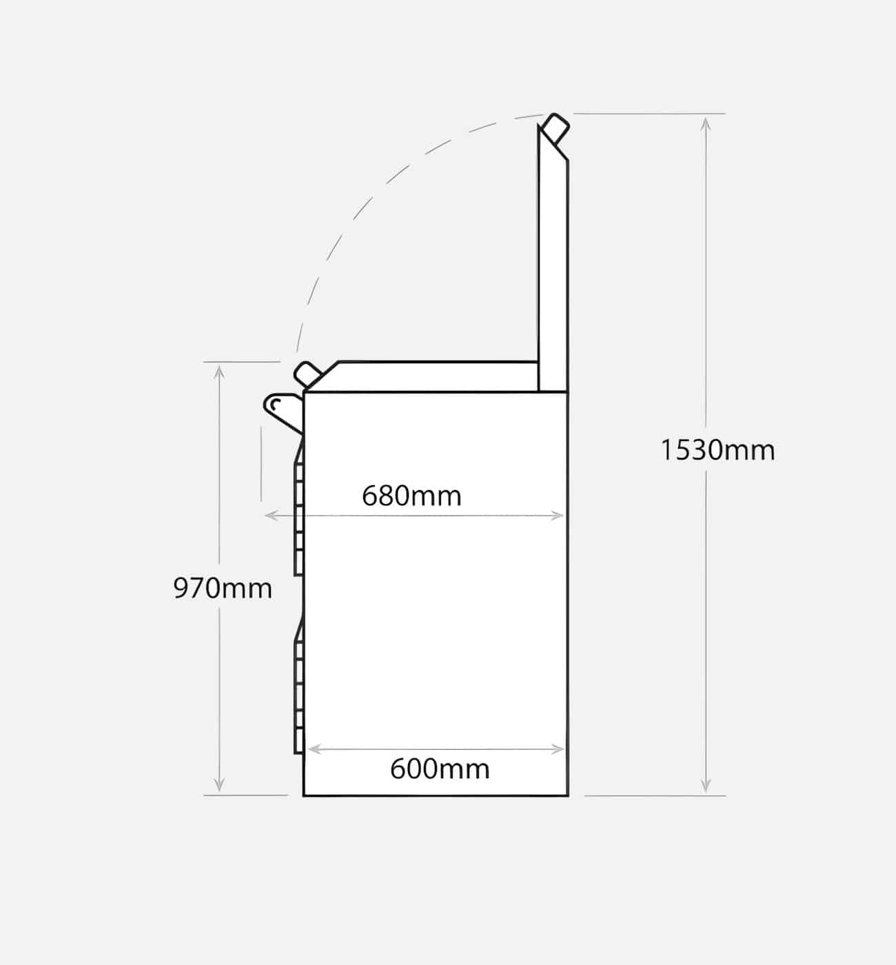 Everhot 110 Dimensions Image 2 Everhot 110i Series 110cm Induction Cast Iron Range Cooker - Image 2