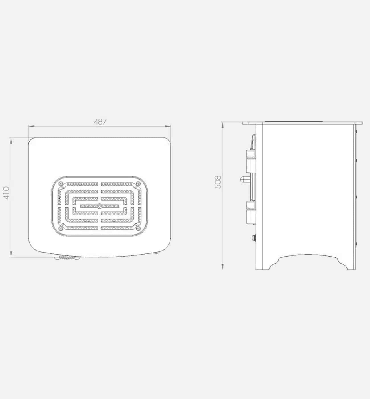 Everhot Heater Dimensions Everhot Electric Heater - Image 2