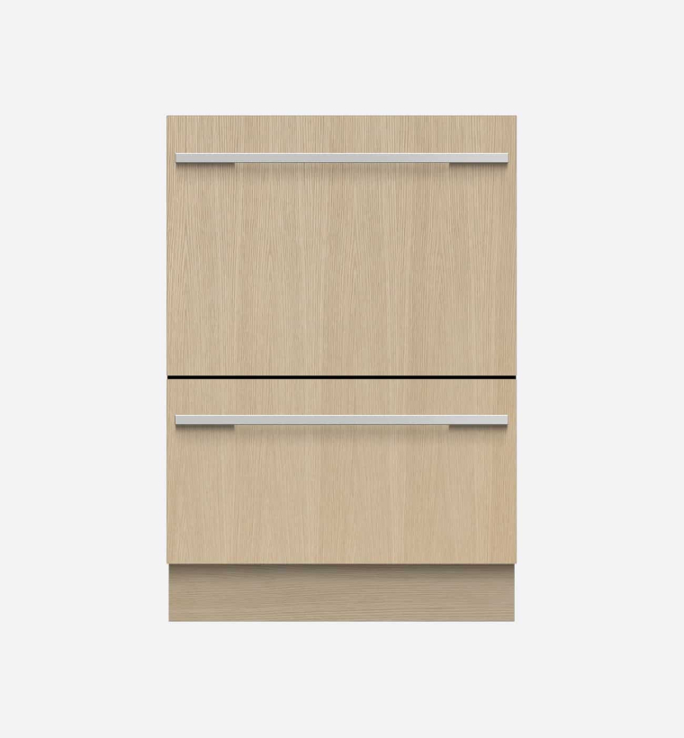 Fisher & Paykel DD60DTX6HI1 60cm Fully Integrated Double Dishdrawer