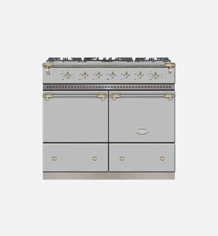 Lacanche LG1052CTSSA 100cm Classic Cluny Stainless Steel & Brass Dual Fuel Range Cooker