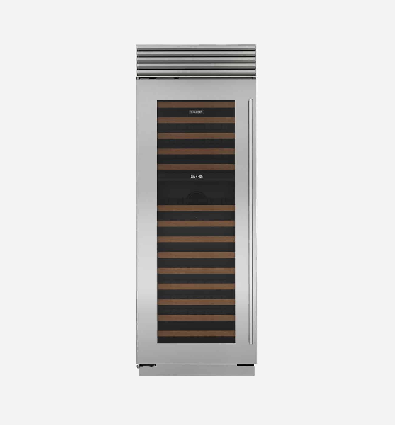 Sub Zero ICBCL3050W Stainless Steel Wine Storage, Classic Img2 Rhand Sub-Zero ICBCL3050W Stainless Steel Wine Storage, Classic