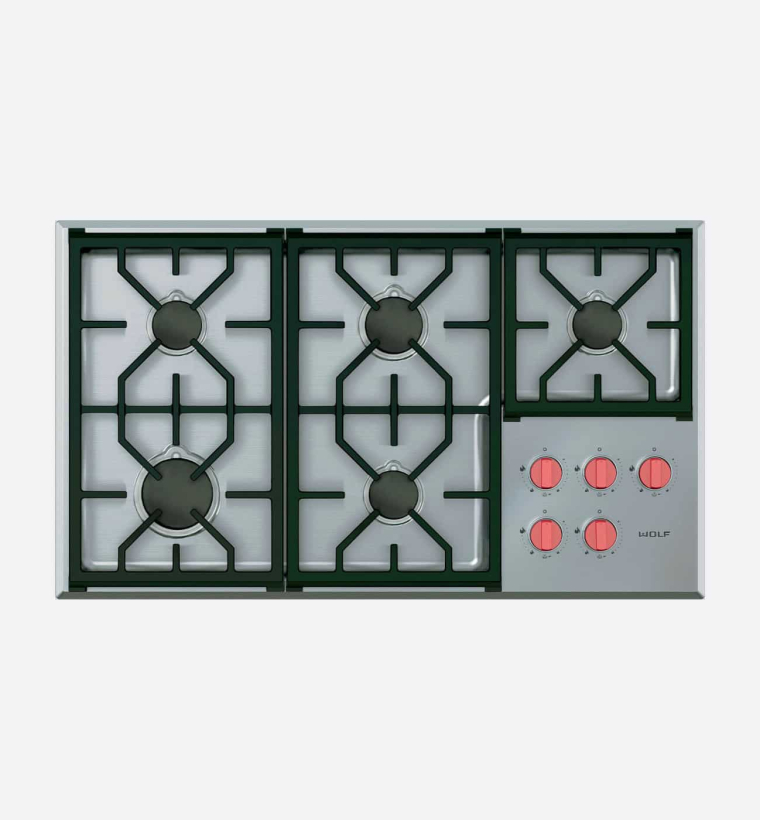 Wolf ICBCG365PS 91.4cm Stainless Steel Gas Cooktop Hob