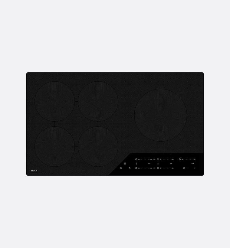 Wolf ICBCI365CB 91.4cm Black Induction Cooktop Hob