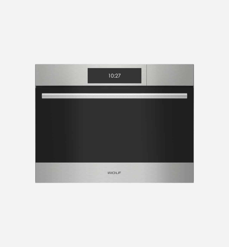 Wolf ICBCSOP2450TEST 60cm E Series Transitional Stainless Steel Fully Integrated Convection Plumbed Steam Oven