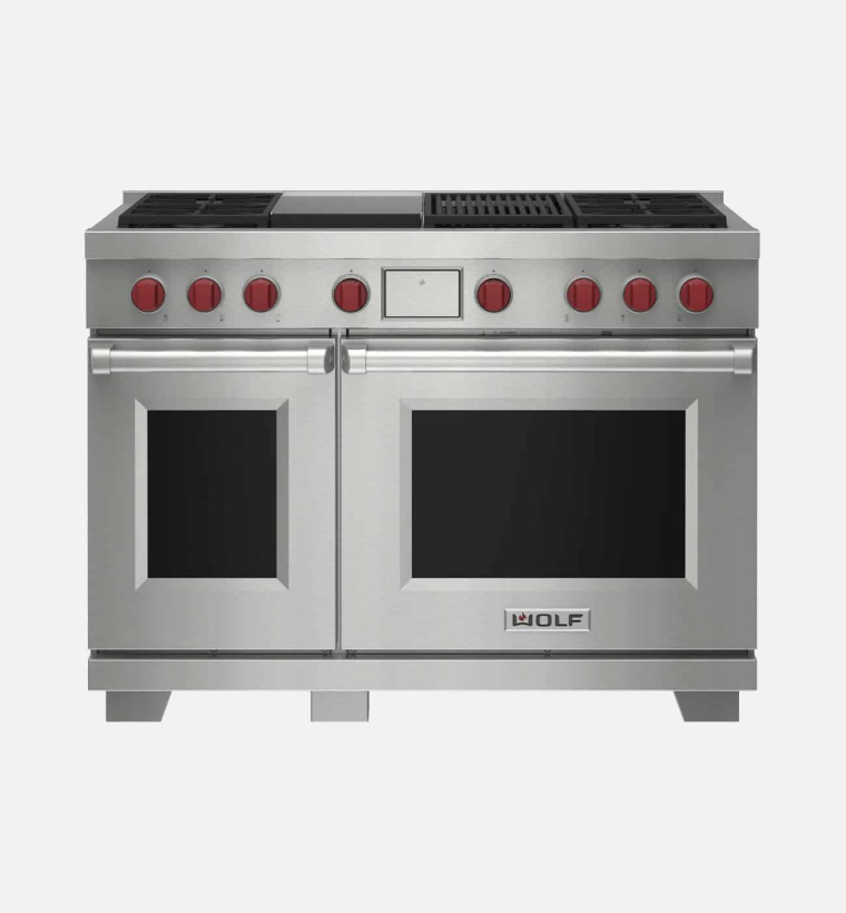 Wolf ICBDF48450CGSP 121.6cm Stainless Steel Dual Fuel Range Cooker