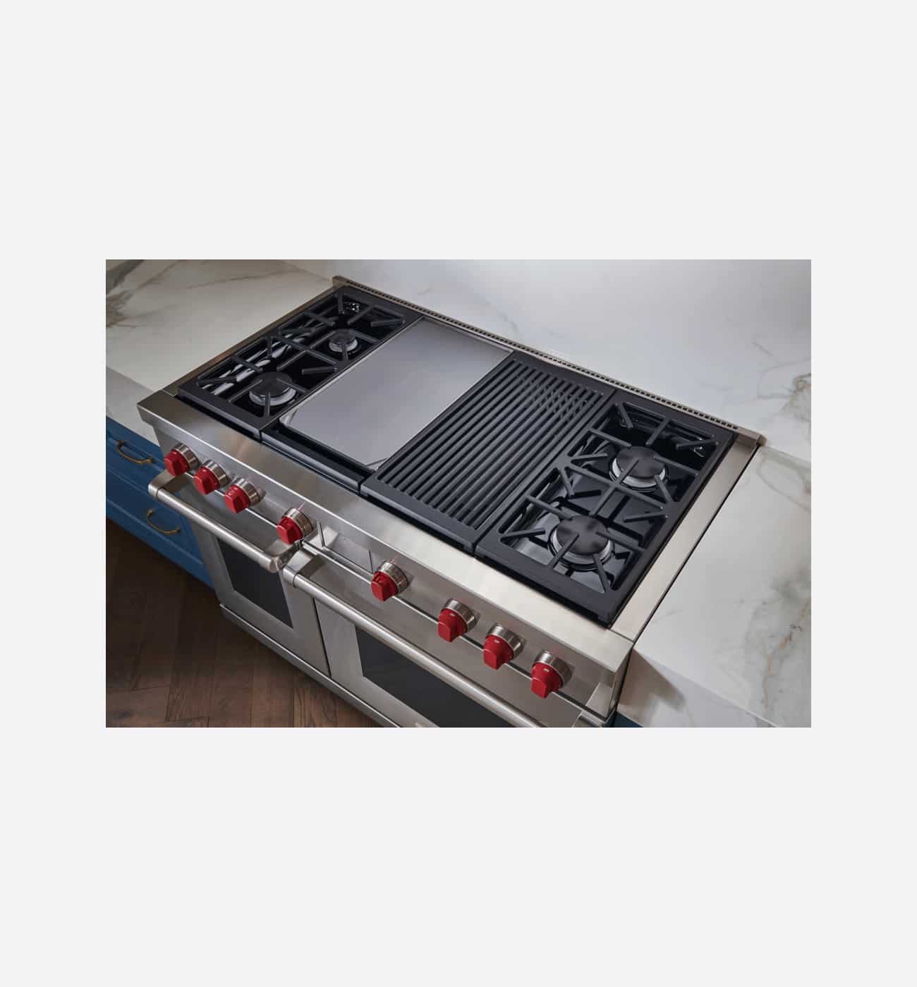 Wolf ICBDF48450CGSP 121.6cm Stainless Steel Dual Fuel Range Cooker Image 2 Wolf ICBDF48450CG/S/P 121.6cm Stainless Steel Dual Fuel Range Cooker - Image 2