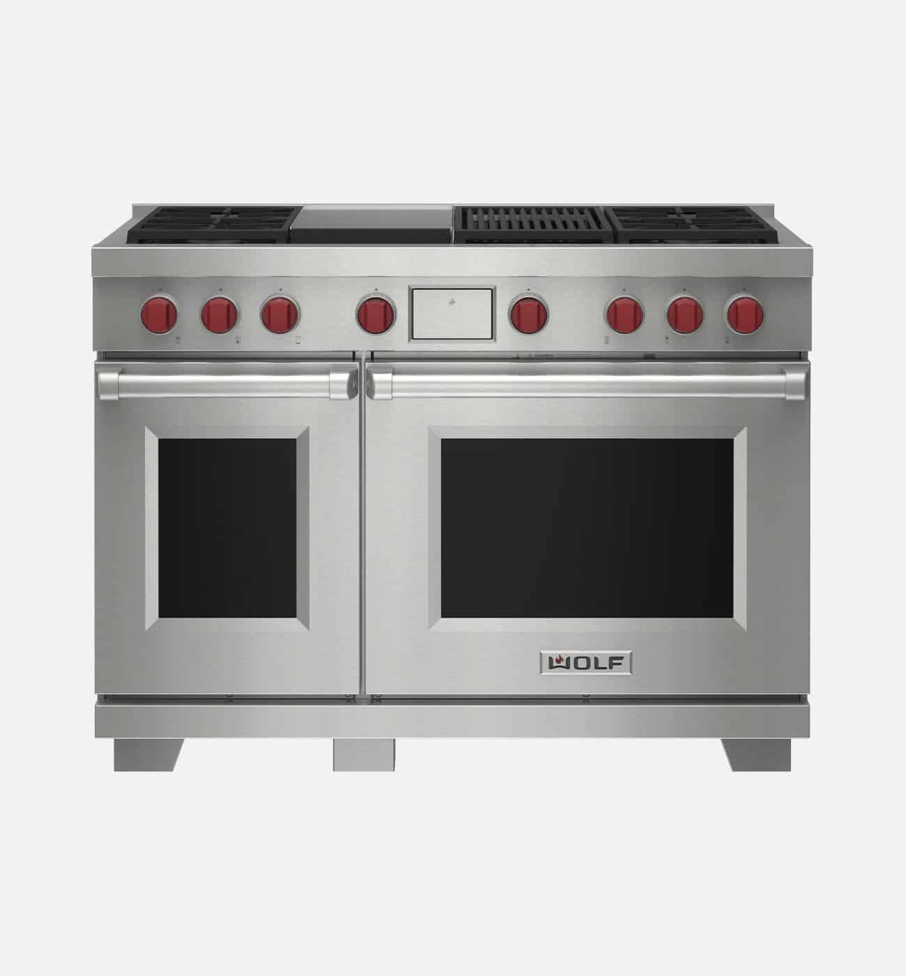 Wolf ICBDF48450CGSP 121.6cm Stainless Steel Dual Fuel Range Cooker Wolf ICBDF48450CGSP 121.6cm Stainless Steel Dual Fuel Range Cooker