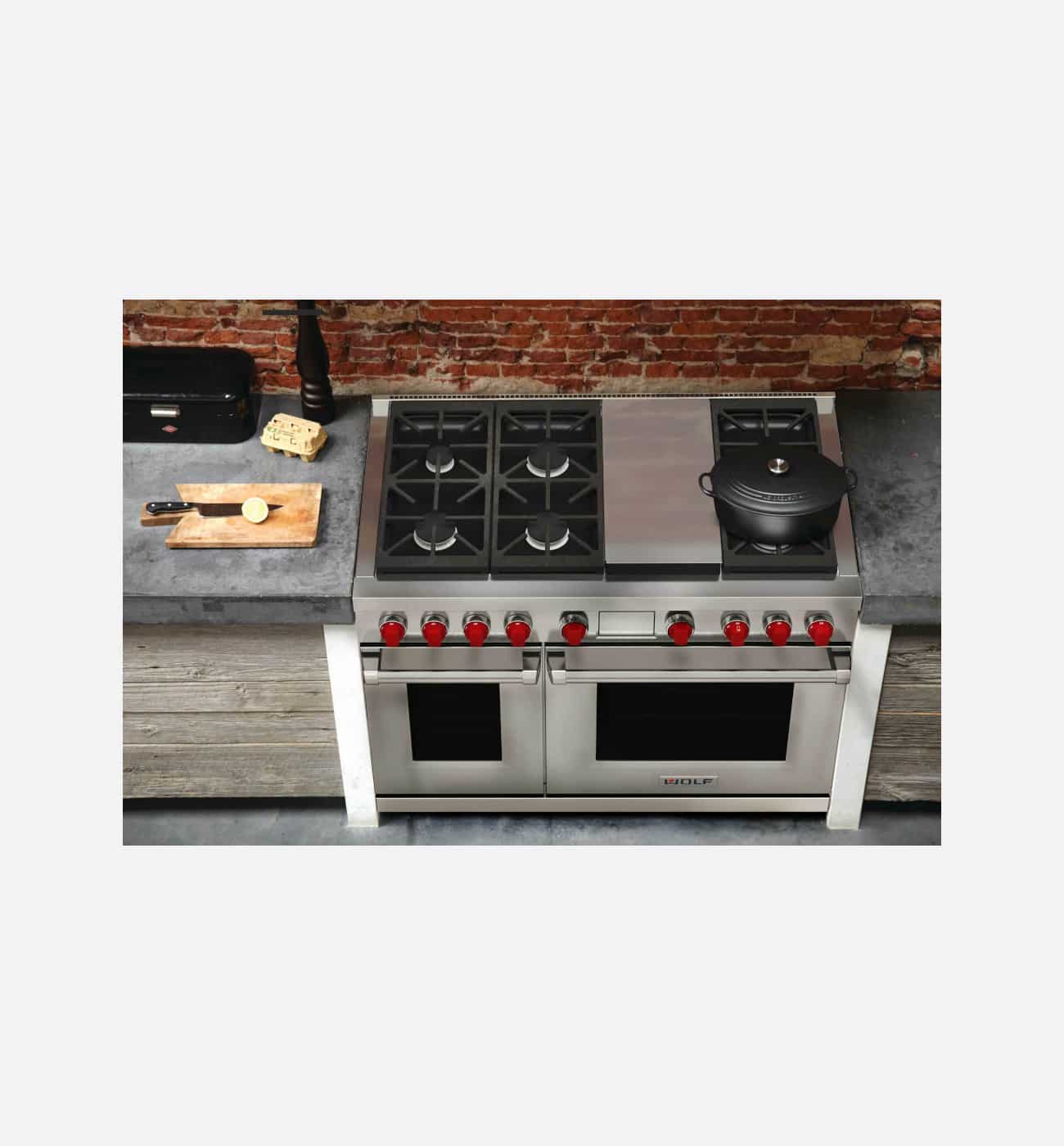 Wolf ICBDF48650GSP 121.6cm Stainless Steel Dual Fuel Range Cooker Wolf ICBDF48650G/S/P 121.6cm Stainless Steel Dual Fuel Range Cooker - Image 3
