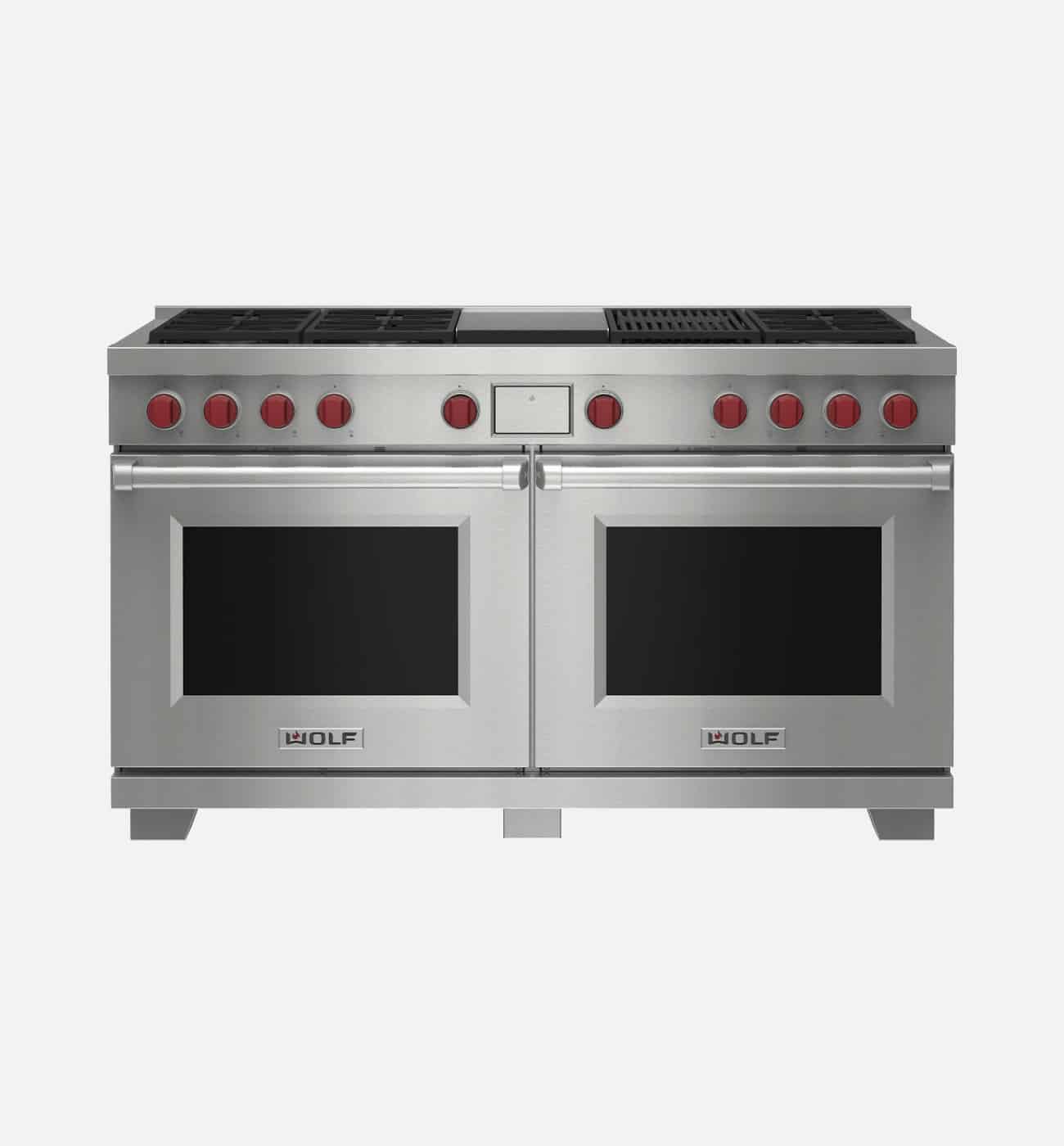 Wolf ICBDF60650CGSP 152.1cm Stainless Steel Dual Fuel Range Cooker Wolf ICBDF60650CGSP 152.1cm Stainless Steel Dual Fuel Range Cooker