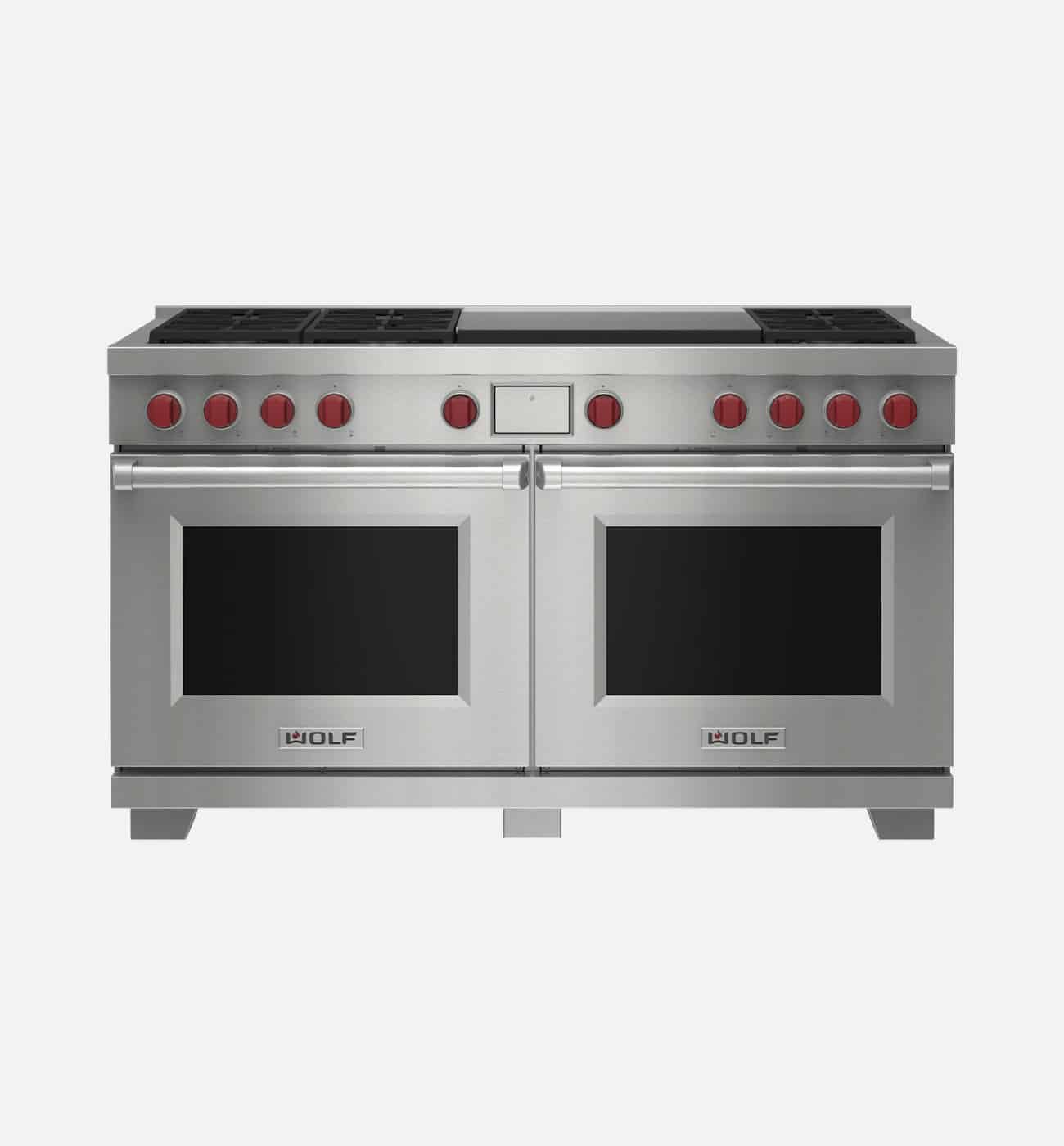 Wolf ICBDF60650DGSP 152.1cm Stainless Steel Dual Fuel Range Cooker Wolf ICBDF60650DGSP 152.1cm Stainless Steel Dual Fuel Range Cooker