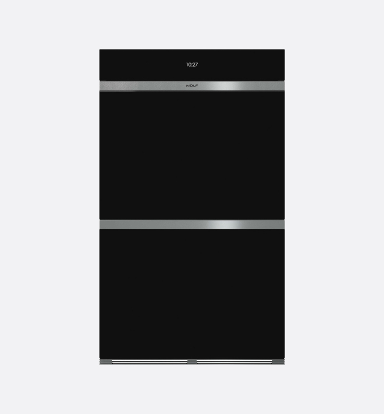 Wolf ICBDO3050CMB 75.9cm M Series Black Glass Fully Integrated Double Oven