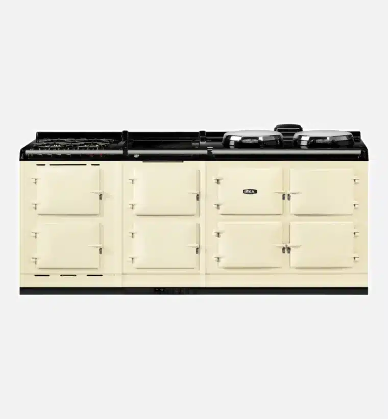AGA R7 Series 210 Linen Electric Cooker With Twin Hotplates, Induction Hob & Gas Hob