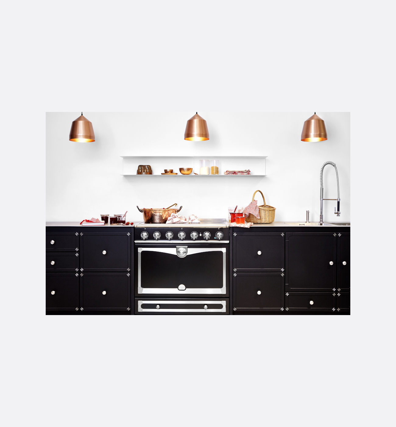 Albertine Black Mémoire Agrafes La Cornue Cornufé 90 Albertine Dual Fuel Range Cooker - Image 2