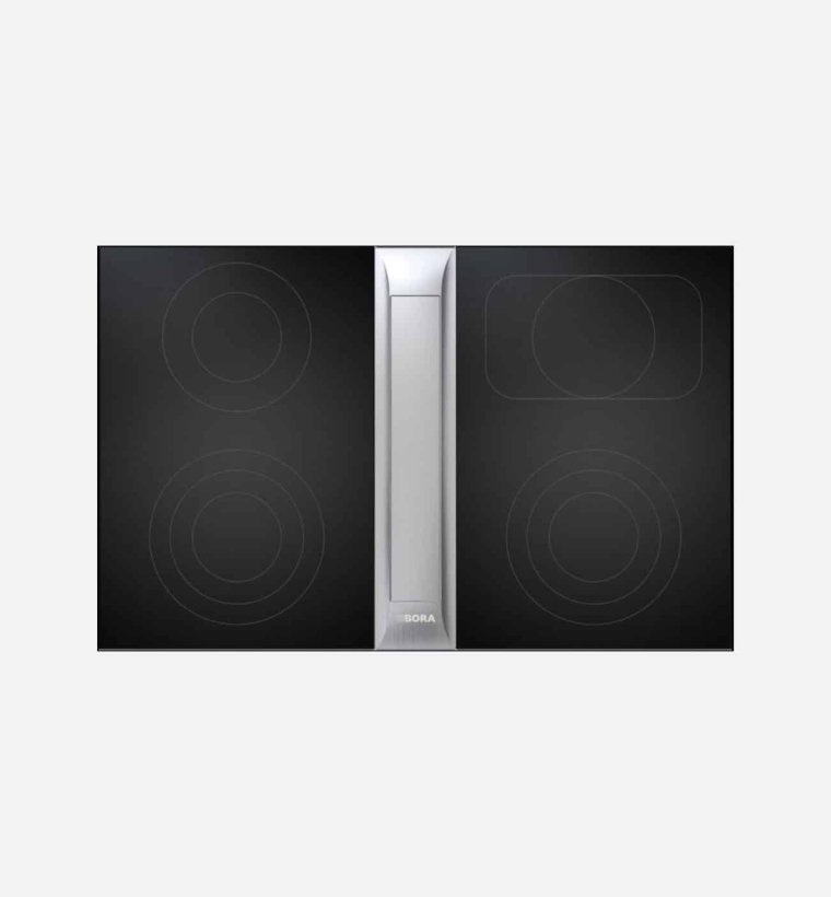 BORA PKAS3HL Stainless Steel & Black Hood & Cooktop Set