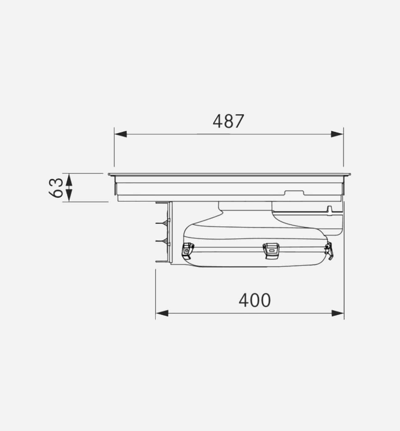 BORA PURA 76cm Black Pure Venting Induction Hob Img4 BORA PURA 76cm Pure Black Venting Induction Hob - Externally Ducted - Image 5