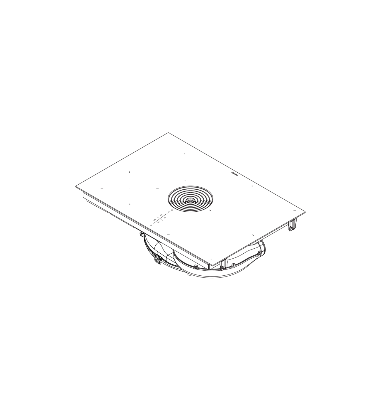 BORA PURMA M Pure 76cm Black Venting Induction Hob BORA PURMA M Pure 76cm Black Venting Induction Hob - Externally Ducted - Image 3