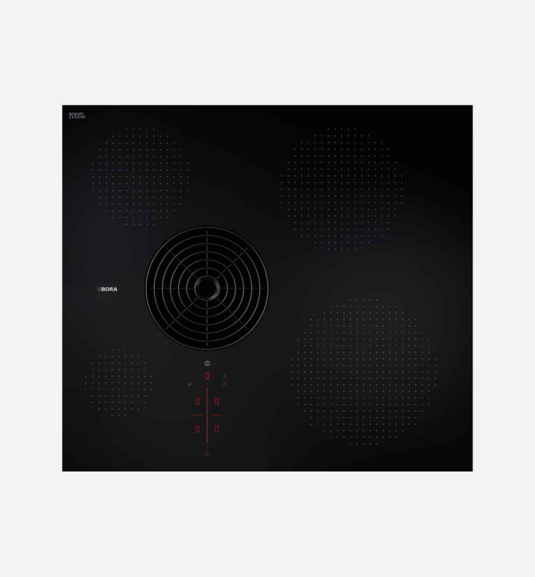 BORA PURSU 58cm S Pure Black Induction Venting Hob – Recirculating