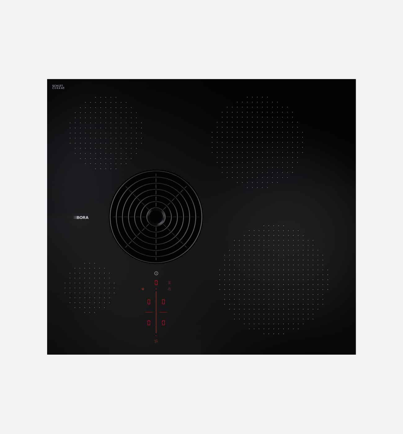 BORA PURSU 58cm S Pure Black Induction Venting Hob – Recirculating BORA PURSU 58cm S Pure Black Induction Venting Hob – Recirculating