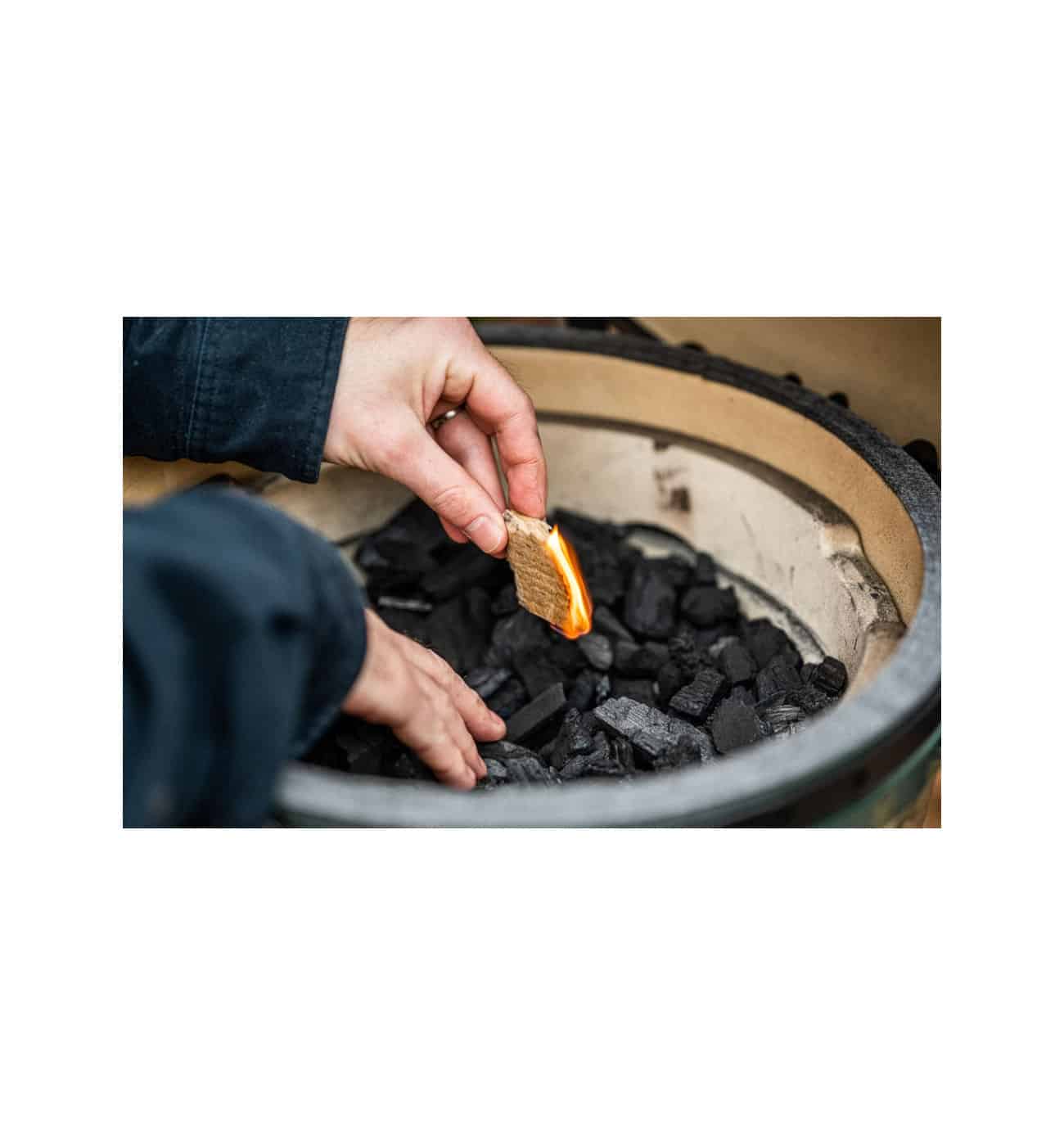 Big Green Egg AC903 Premium Natural Firestarters Img2 Big Green Egg AC901-ESS Essential Charcoal Pack - Image 3