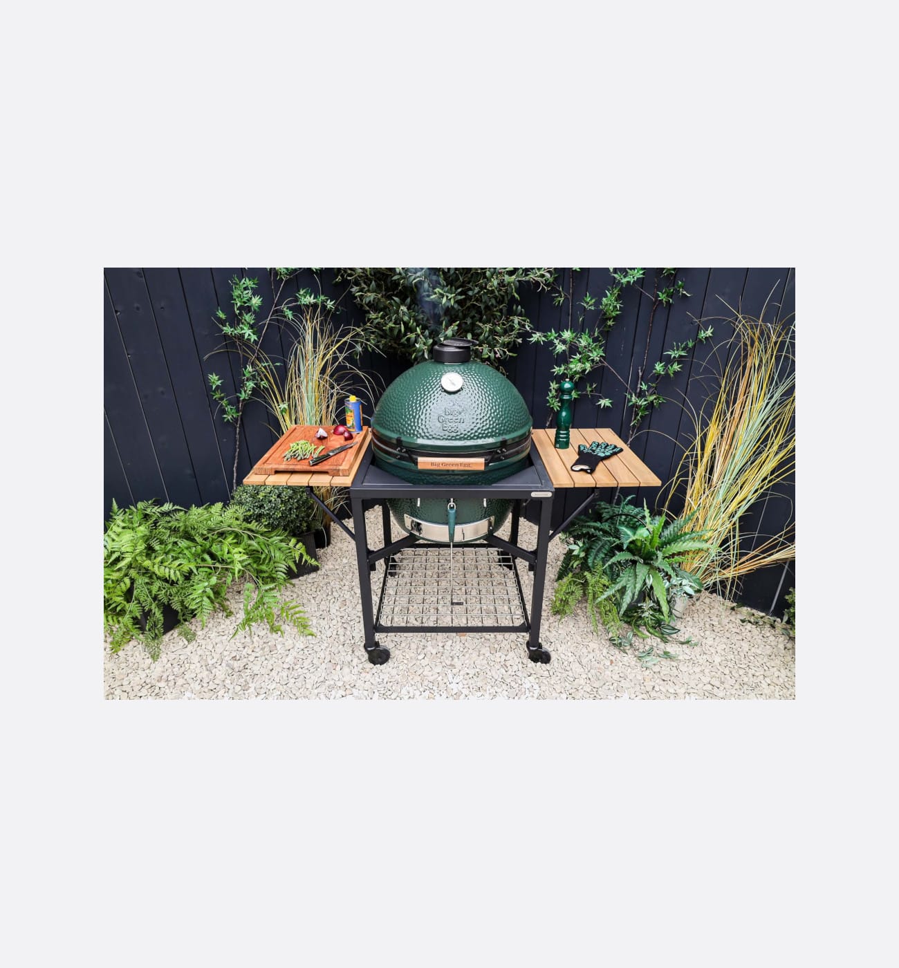 Big Green Egg ACL260 AS CW Modular Nest With Foldable Acacia Shelvesimg3 Big Green Egg ACL260-AS-CW Modular Nest With Foldable Acacia Shelves - Image 2