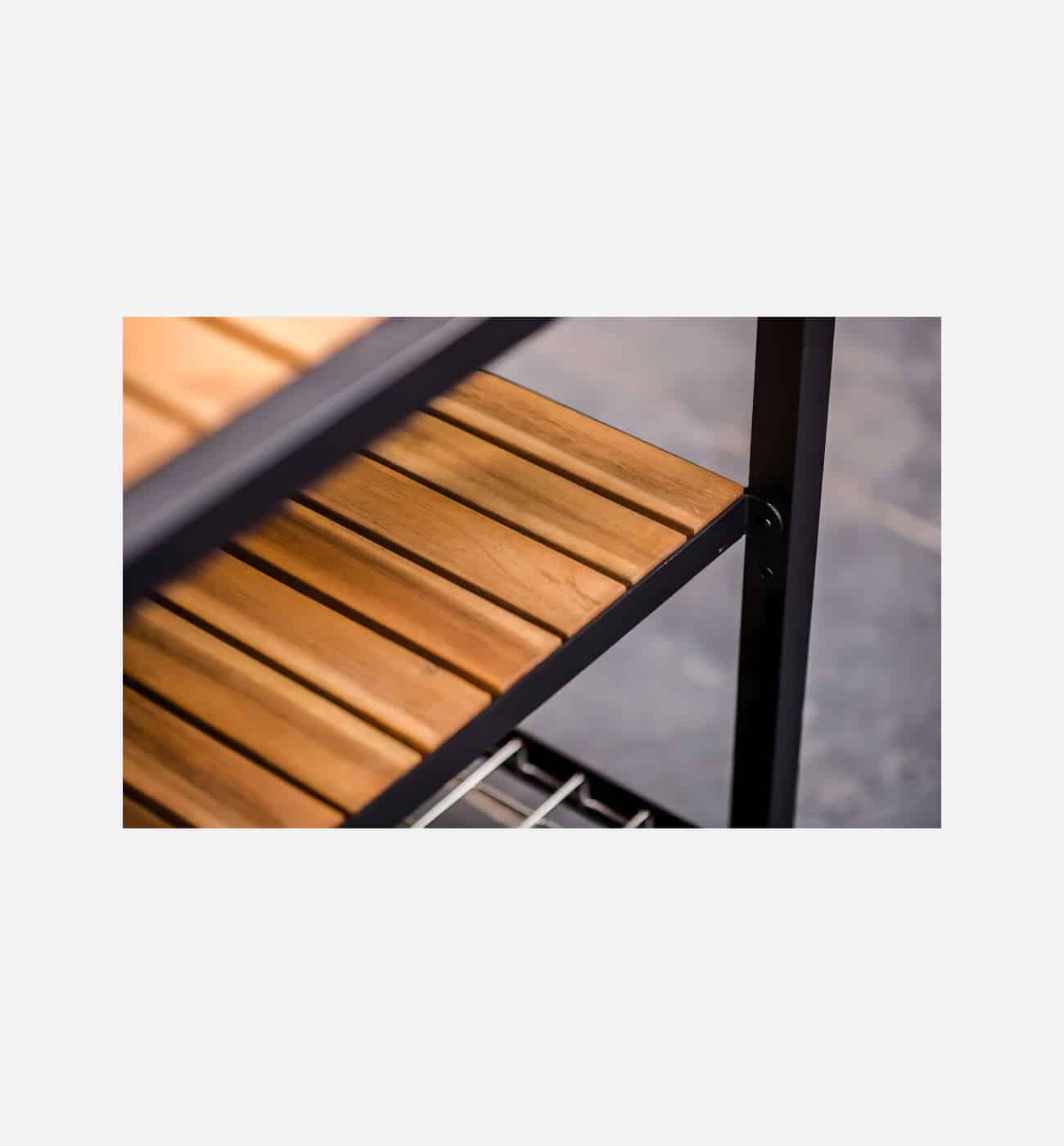 Big Green Egg ACL260 AWS Modular Nest, Expansion Frame And Acacia Shelves Img2 Big Green Egg ACL260-AWS Modular Nest, Expansion Frame and Acacia Shelves - Image 4