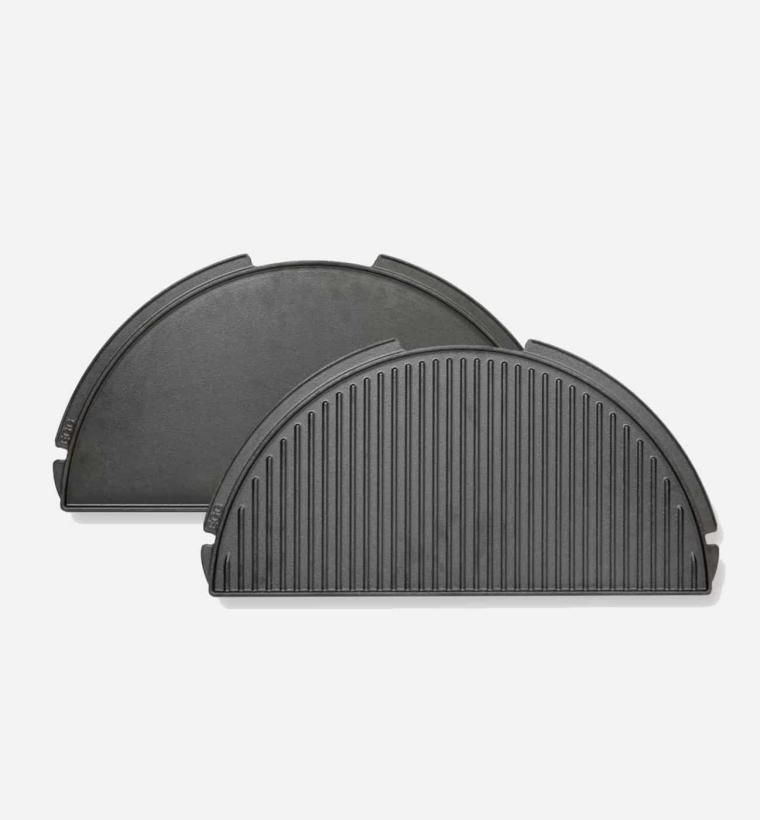 Big Green Egg Half-Moon Cast Iron Plancha Griddle