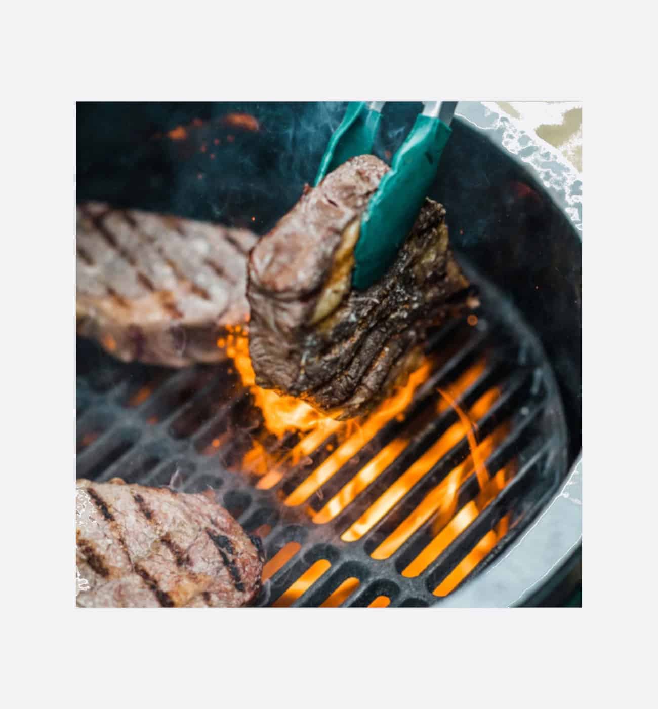 Created With GIMP Big Green Egg ACMM410 Cast Iron Searing Grid - Image 4