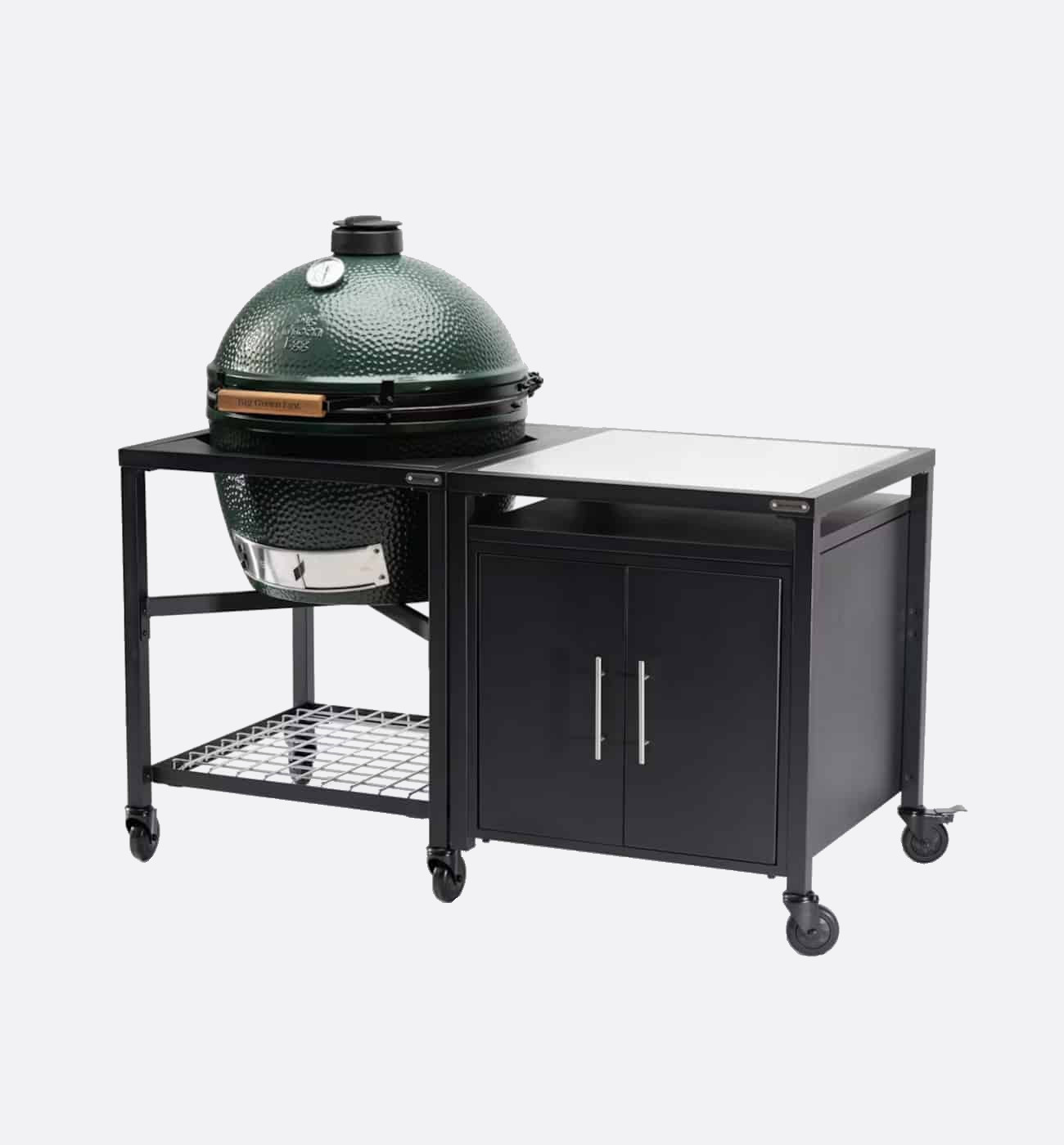 Big Green Egg Extra Large Modular Nest, Expansion Cabinet And Stainless Steel Shelf Big Green Egg Extra Large Modular Nest, Expansion Cabinet And Stainless Steel Shelf