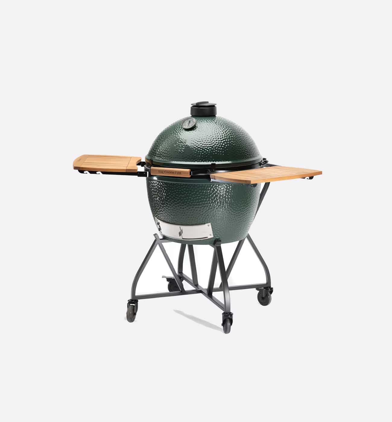 Big Green Egg Extra Large Integrated Nest And Acacia Shelves Big Green Egg Extra Large Integrated Nest And Acacia Shelves