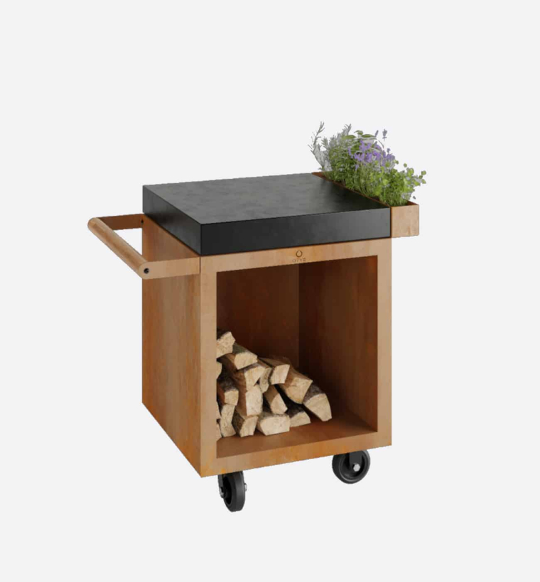 Mise En Place Table Corten 65 PRO Dark Grey Ceramic