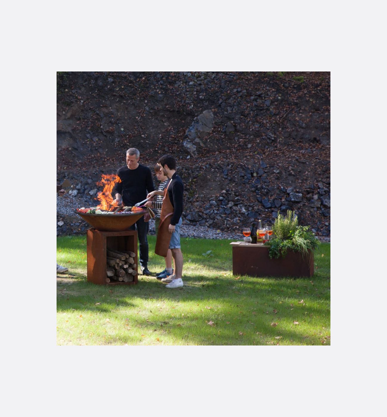 OFYR Herb Garden Bench Corten Img3 OFYR Herb Garden Bench Corten - Image 4