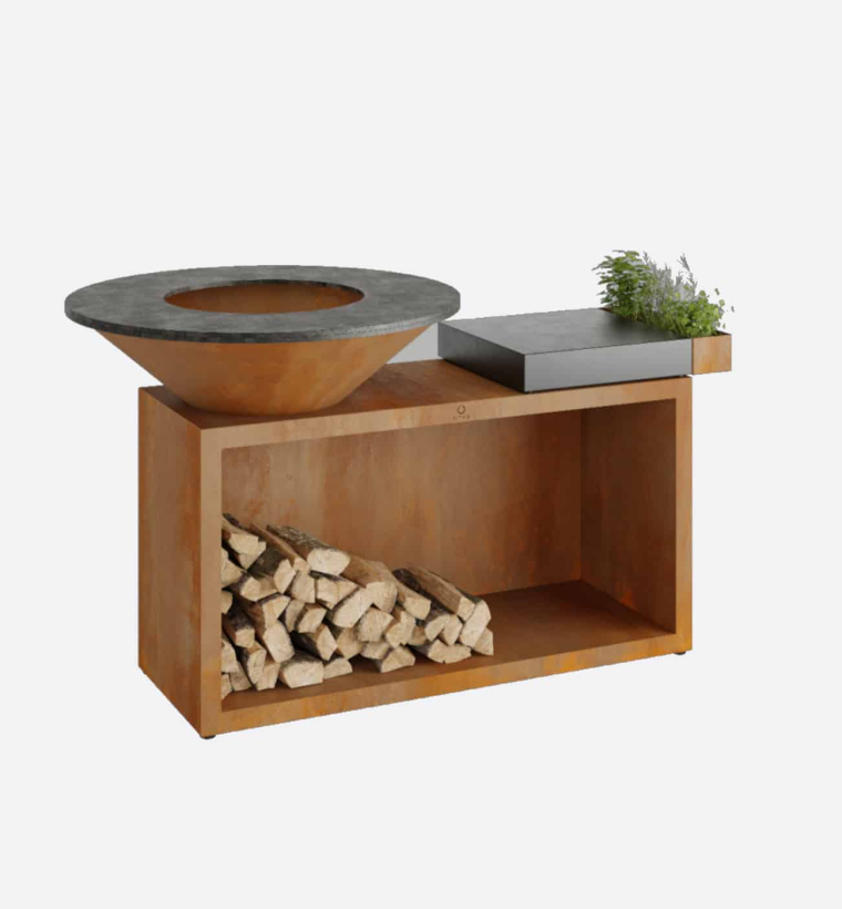 OFYR Island Corten 100 Ceramic Dark Grey