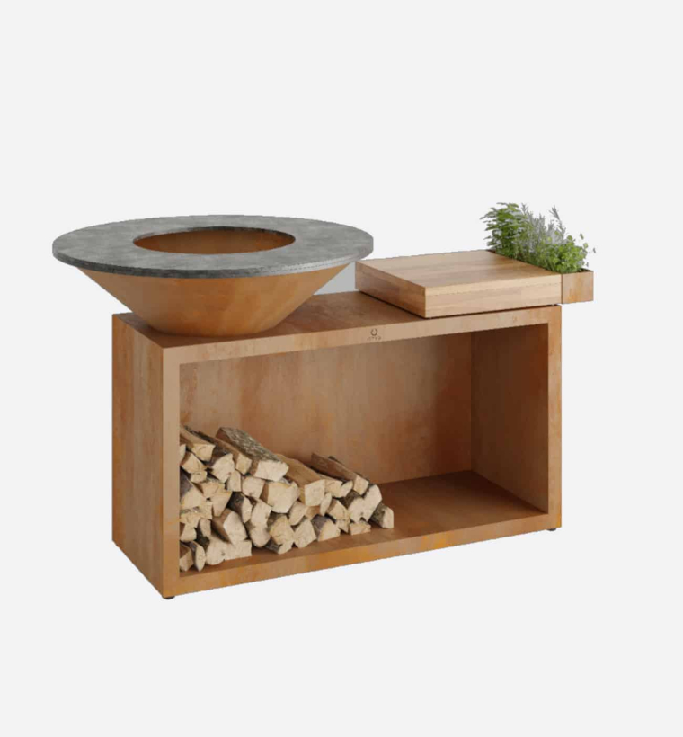 OFYR Island Corten 100 Teak Wood