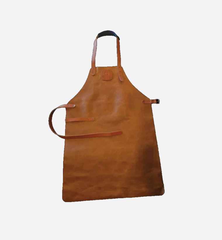 OFYR Leather Apron Brown