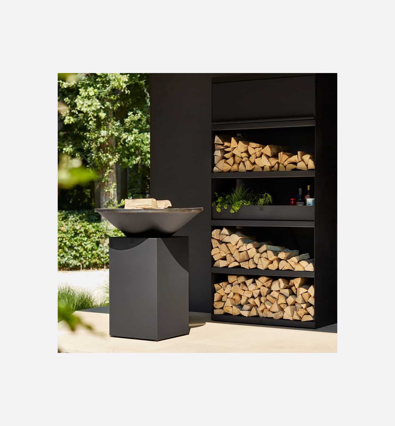 OFYR Wood Storage Black 100 Img2 OFYR Wood Storage Black 100 - Image 2