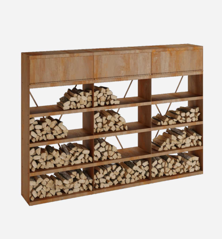 OFYR Wood Storage Corten 300