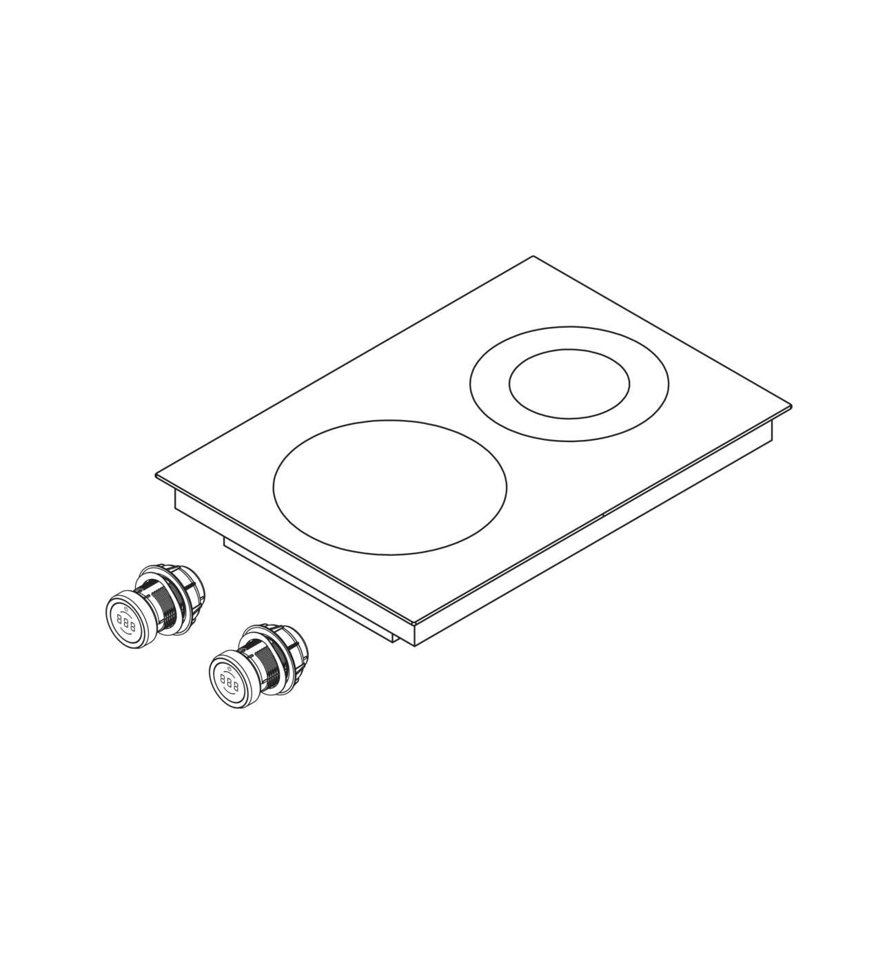 BORA PKCH3 37cm Professional 3.0 Pro Hyper Cooktop 1 Ring2 Ring Ceramic Hob Img3 BORA PKCH3 37cm Professional 3.0 Pro Hyper Cooktop 1-Ring/2-Ring Ceramic Hob - Image 2