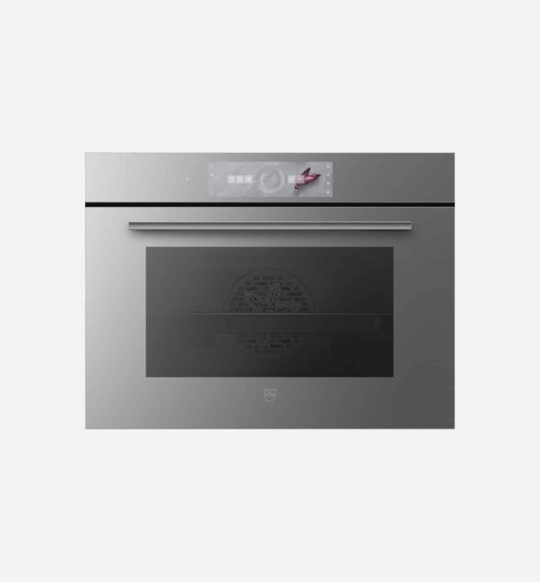 V-Zug Combair V4000 45cm Platinum Mirror Glass Single Oven
