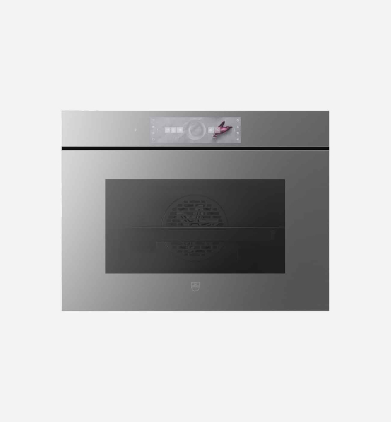V-Zug Combair V6000 60P 45cm AutoDoor Platinum Mirror Glass Single Oven
