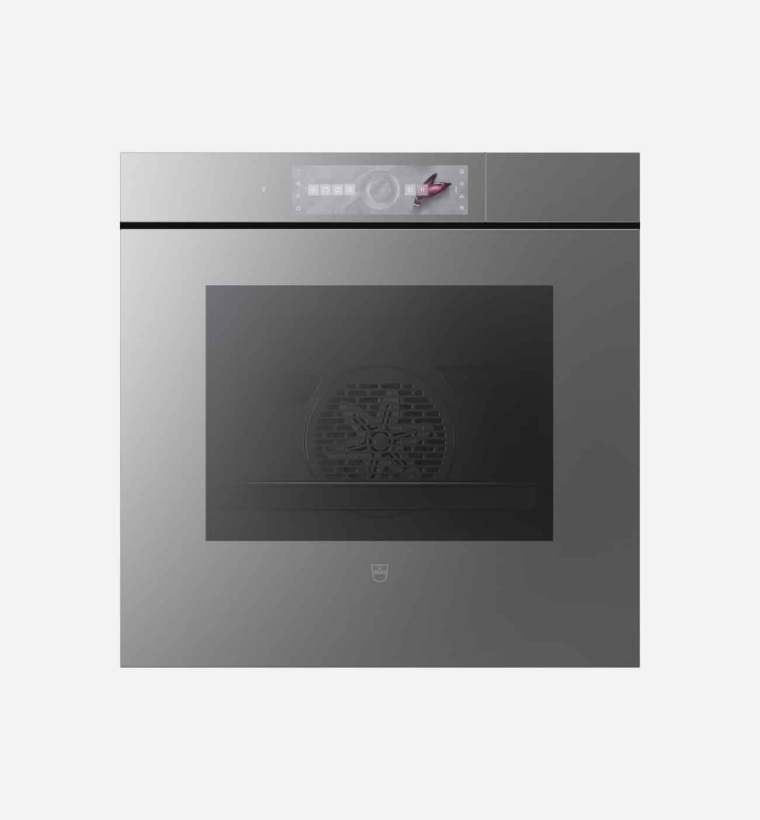 V-Zug CombairSteamer 60 AutoDoor 60cm Platinum Mirror Glass Steam Oven