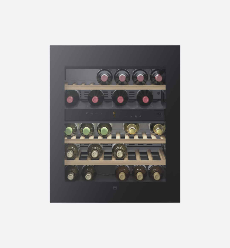 V-Zug UCSL WineCooler 60 60cm Black Mirror Glass Under-Counter Wine Cooler