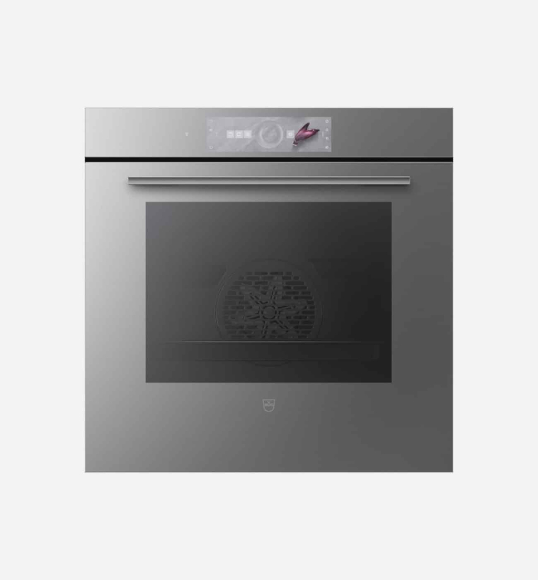 V Zug V2000 60 60cm Platinum Mirror Glass Single Oven