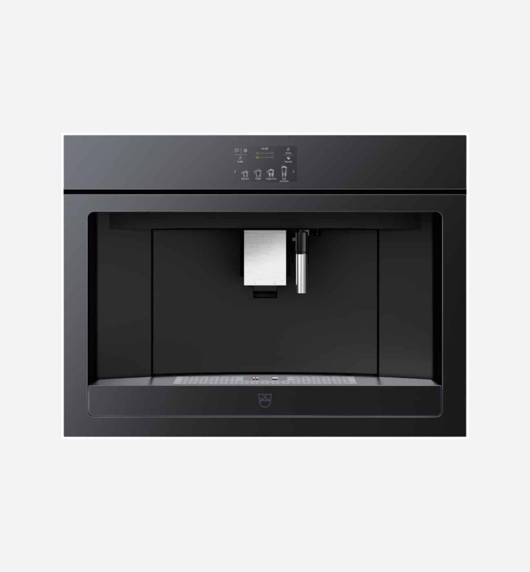 V Zug V6000 CoffeeCenter 45 60cm Black Mirror Glass Coffee Machine