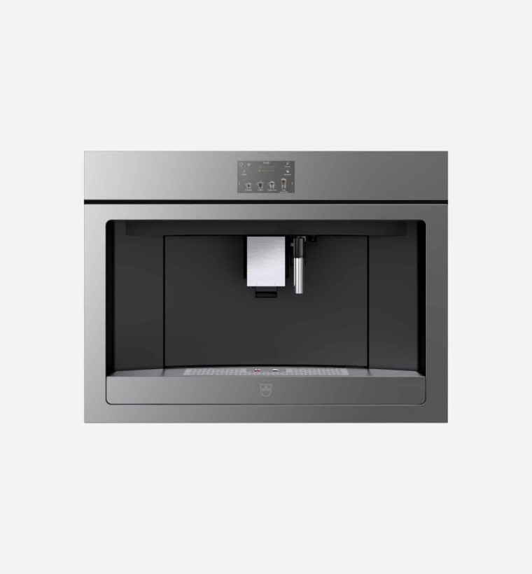 V Zug V6000 CoffeeCenter 45 60cm Platinum Mirror Glass Coffee Machine