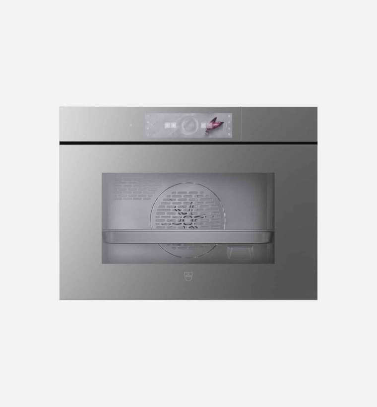V Zug V6000 CombiSteamer 45F AutoDoor 60cm Platinum Mirror Glass Steam Oven