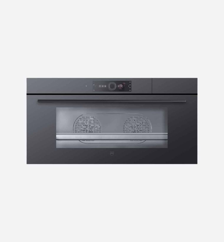 V-Zug V6000 CombiSteamer 45L Grand 45cm Black Mirror Glass Steam Oven
