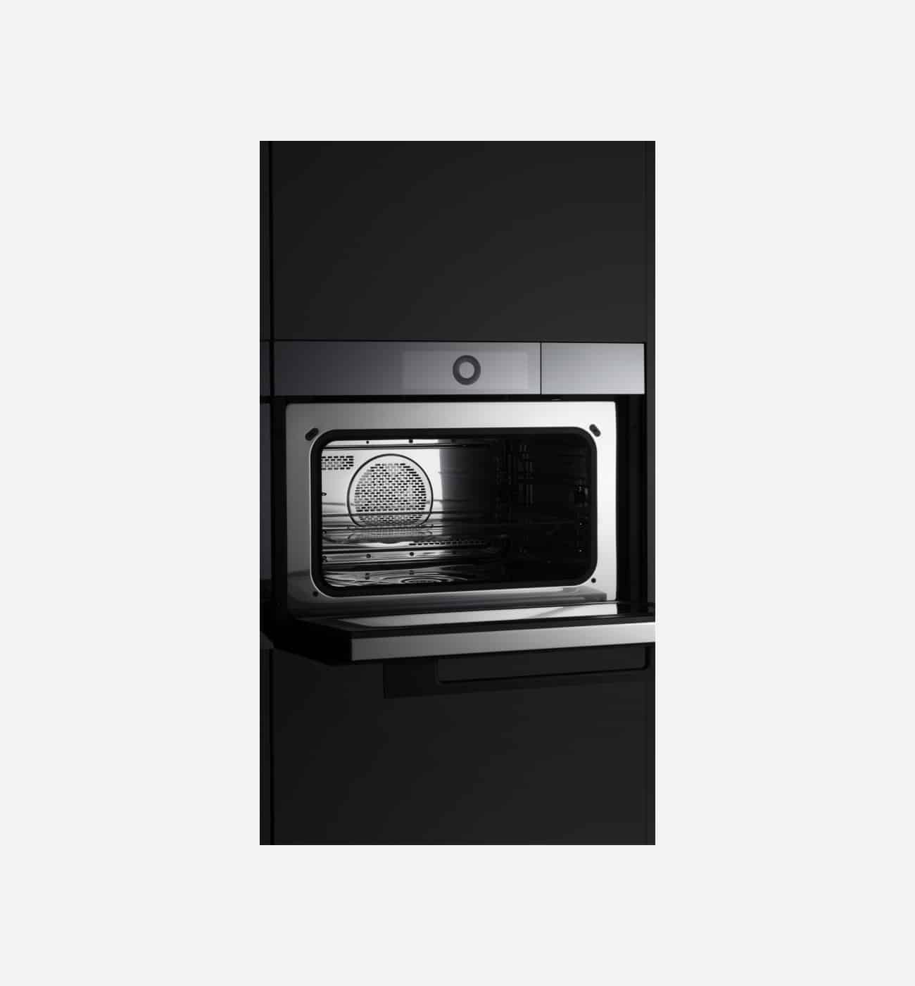 V Zug V6000 CombiSteamer 45M PowerStream AutoDoor 60cm Black Mirror Glass Combi Steam Oven Img3 V-Zug V6000 CombiSteamer 45M PowerSteam AutoDoor 60cm Platinum Mirror Glass Combi-Steam Oven - Image 3