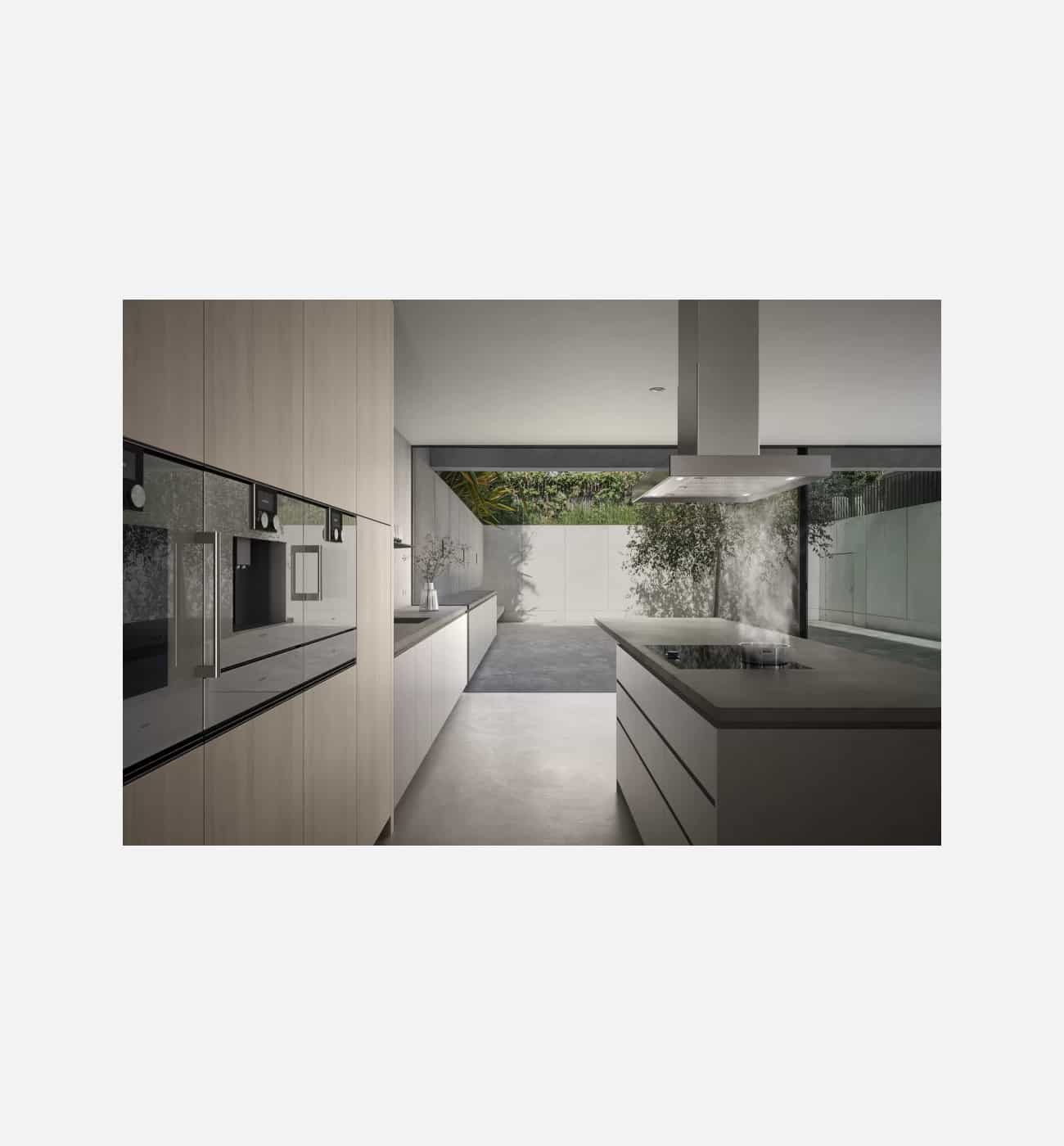 Gaggenau AI240191 200 Series 90cm Stainless Steel Island Hood Img2 Gaggenau AI240191 200 Series 90cm Stainless Steel Island Hood - Image 2