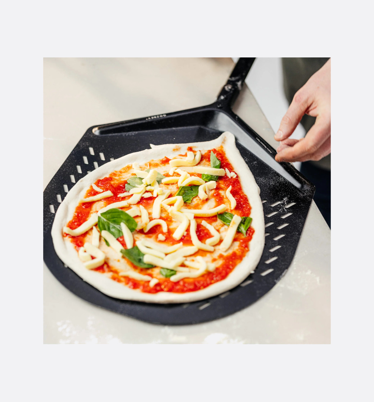 Gozney AD1764 Balance Placement Peel Img3 Gozney Balance Placement Peel - 14 inches - Image 3